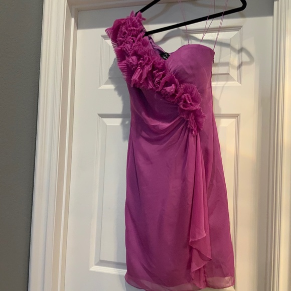 Adrianna Papell Dresses & Skirts - ADRIANNA PAPELL 041856760 SUNBST FLWR ONE SHOULDER BRIDESMAID DRESS, FUCHSIA, 8